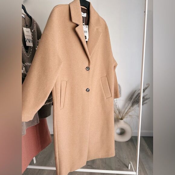 Mango Wool Blend Coat New - Picture 11 of 11